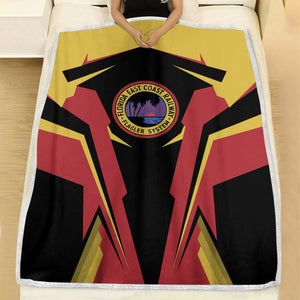 Railspirit Personalized Florida East Coast Railway Blanket Strong Line Train Blanket Gift Idea For Train Lover