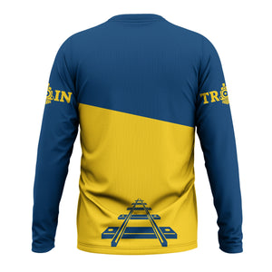 Railspirit Custom Name Alaska Railroad Long Sleeve Shirt One Track Mind Printed Shirt