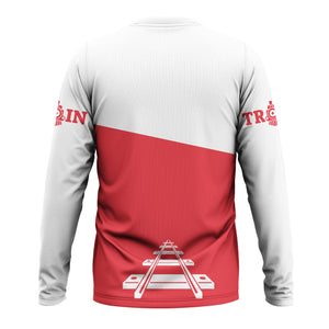 Railspirit Custom Name Kansas City Southern Long Sleeve Shirt One Track Mind Printed Shirt