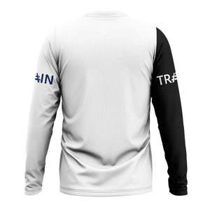 Railspirit Custom Name Baltimore and Ohio Railroad Long Sleeve Shirt Railroad Crossing Sign B&O Printed Train Shirt