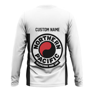 Railspirit Custom Name Northern Pacific Railway Long Sleeve Shirt Yes I Need All Those Train Printed Shirt