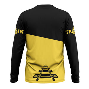 Railspirit Custom Name Erie Railroad Long Sleeve Shirt One Track Mind Printed Shirt