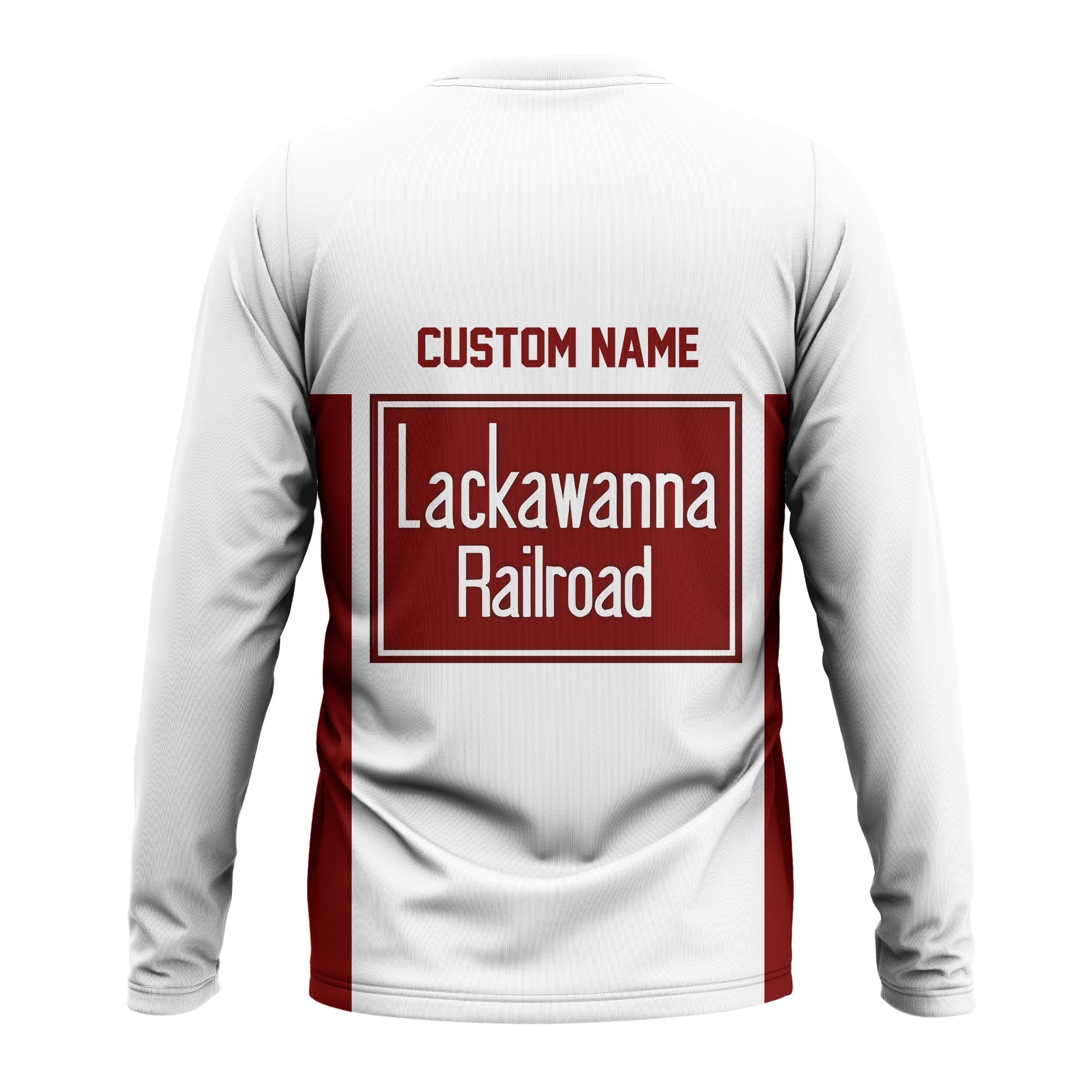 Railspirit Custom Name Delaware, Lackawanna and Western Railroad Long Sleeve Shirt Yes I Need All Those Train DL&W Printed Shirt