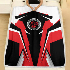 Railspirit Personalized Atlantic Coast Line Railroad Blanket Strong Line Train Blanket Gift Idea For Train Lover