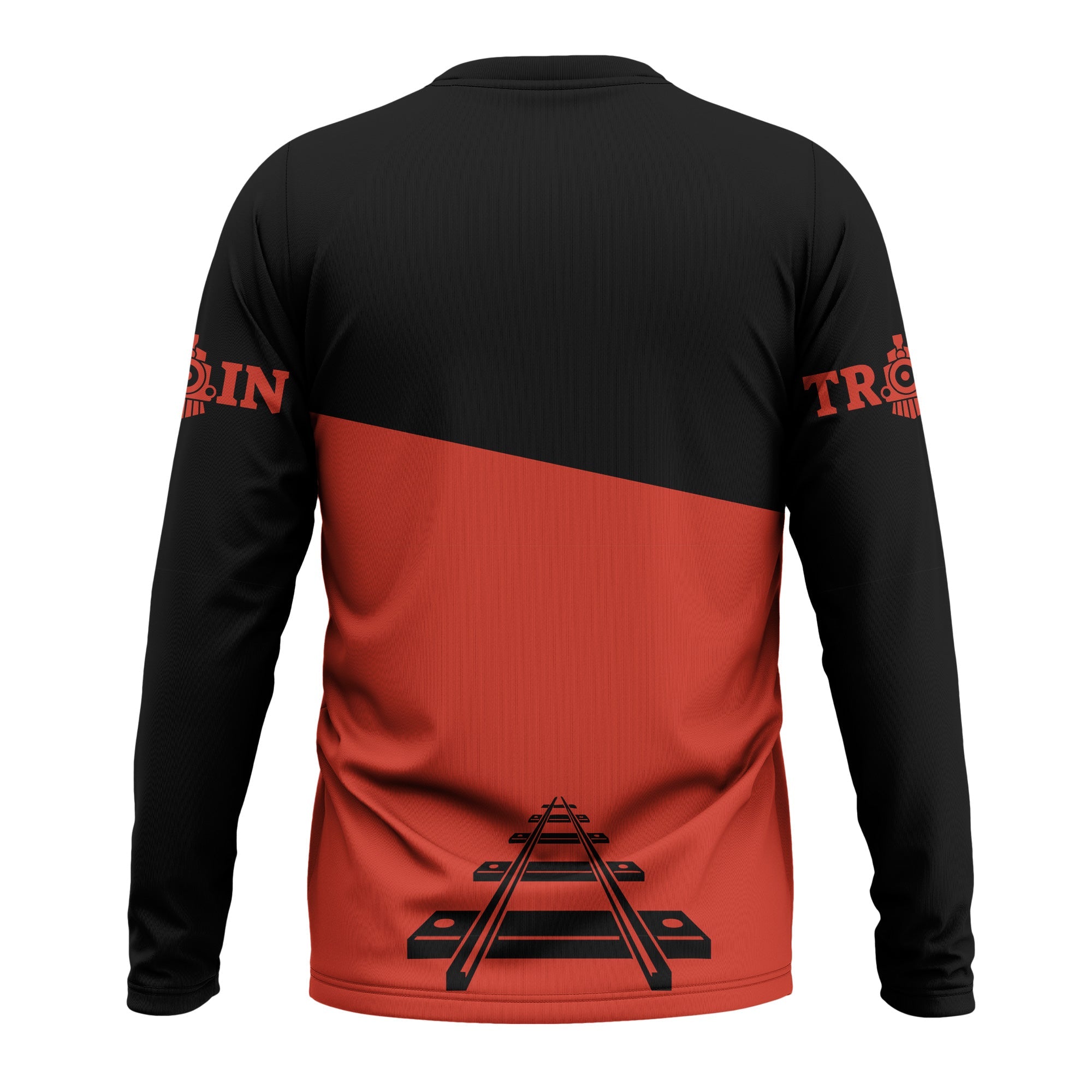 Railspirit Custom Name Chicago and North Western Railway Long Sleeve Shirt One Track Mind Printed Shirt