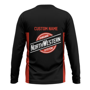 Railspirit Custom Name Chicago and North Western Railway Long Sleeve Shirt Yes I Need All Those Train Printed Shirt