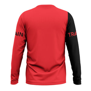Railspirit Custom Name Chicago, Milwaukee, St. Paul and Pacific Railroad Long Sleeve Shirt Railroad Crossing Sign Milwaukee Road Printed Train Shirt