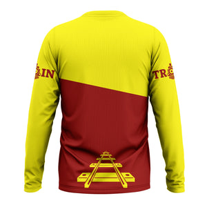 Railspirit Custom Name Denver and Rio Grande Western Railroad Long Sleeve Shirt One Track Mind Printed Shirt