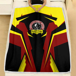 Railspirit Personalized Denver and Rio Grande Western Railroad Blanket Strong Line Train Blanket Gift Idea For Train Lover