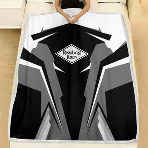 Railspirit Personalized Reading Railroad Blanket Strong Line Train Blanket Gift Idea For Train Lover