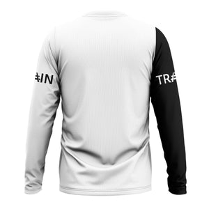 Railspirit Custom Name Reading Railroad Long Sleeve Shirt Railroad Crossing Sign Printed Train Shirt