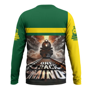 Railspirit Personalized Maine Central Railroad Long Sleeve Shirt One Track Mind Train Printed Shirt