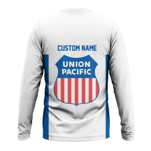 Railspirit Custom Name Union Pacific Railroad Long Sleeve Shirt Yes I Need All Those Train Big Boy Printed Shirt