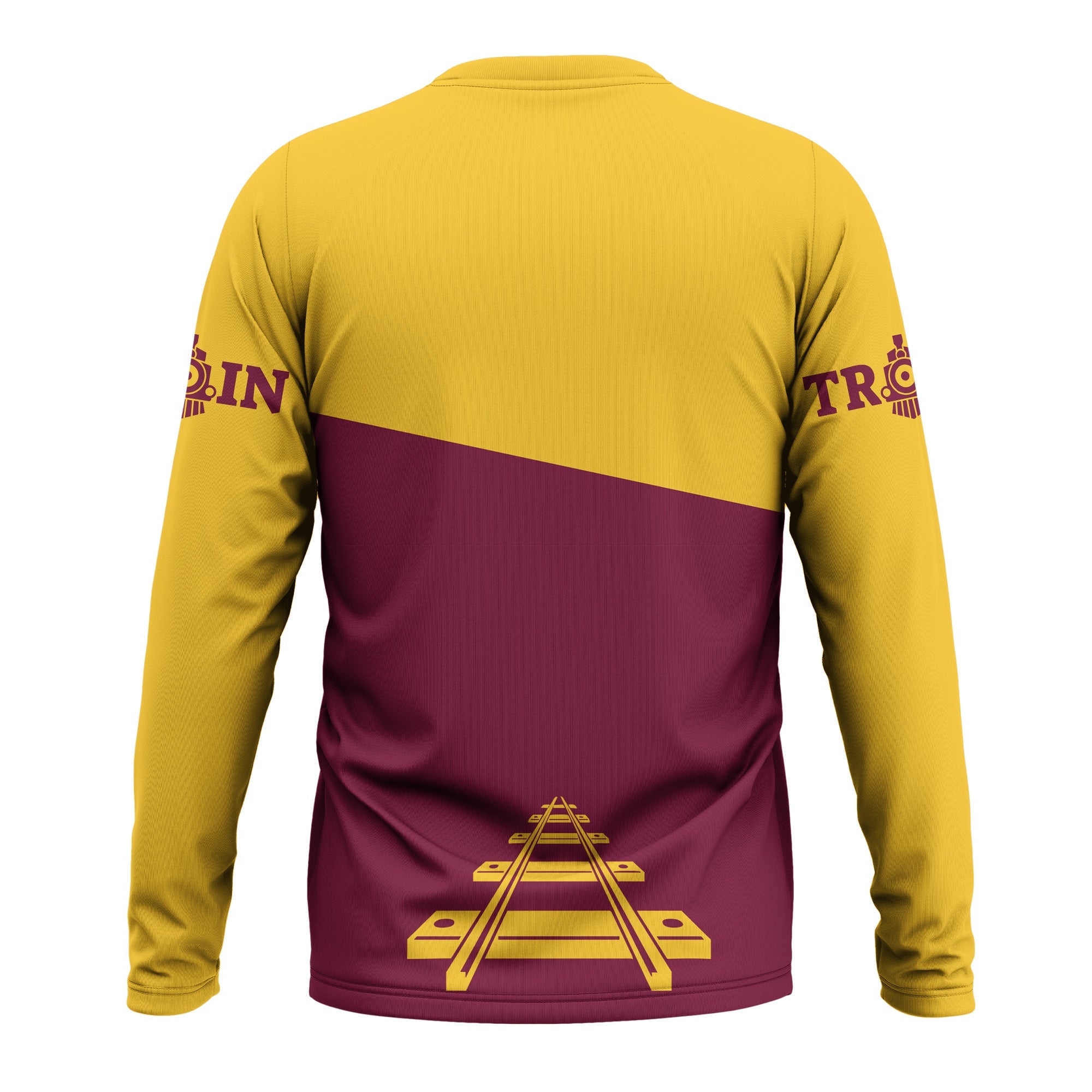 Railspirit Custom Name Boston and Maine Railroad Long Sleeve Shirt One Track Mind Printed Shirt