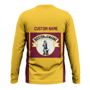Railspirit Custom Name Boston and Maine Railroad Long Sleeve Shirt Yes I Need All Those Train Printed Shirt
