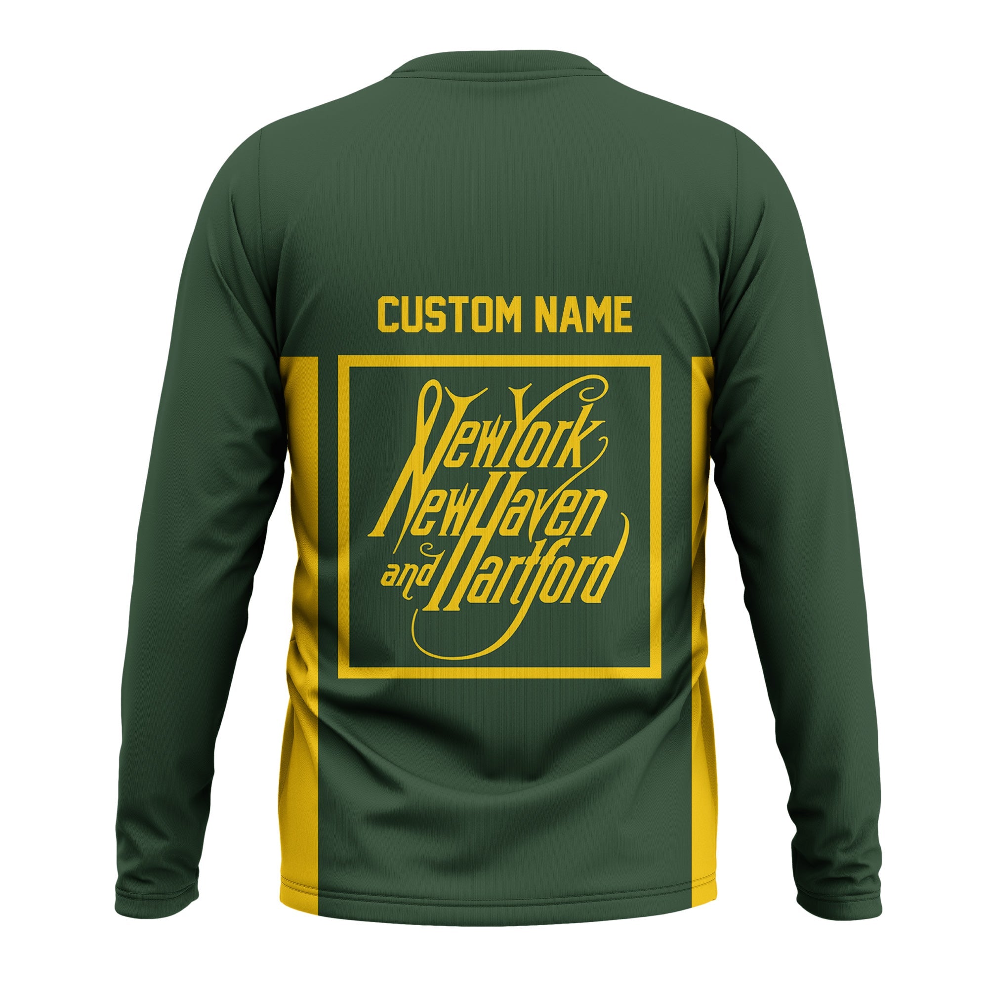 Railspirit Custom Name New York, New Haven and Hartford Railroad Long Sleeve Shirt Yes I Need All Those Train New Haven Railroad Printed Shirt