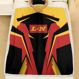 Railspirit Personalized Louisville and Nashville Railroad Blanket L&N Strong Line Train Blanket Gift Idea For Train Lover