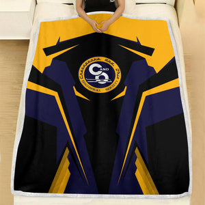 Railspirit Personalized Chesapeake and Ohio Railway Blanket C&O Strong Line Train Blanket Gift Idea For Train Lover