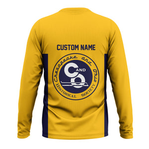 Railspirit Custom Name Chesapeake and Ohio Railway Long Sleeve Shirt Yes I Need All Those Train C&O Printed Shirt