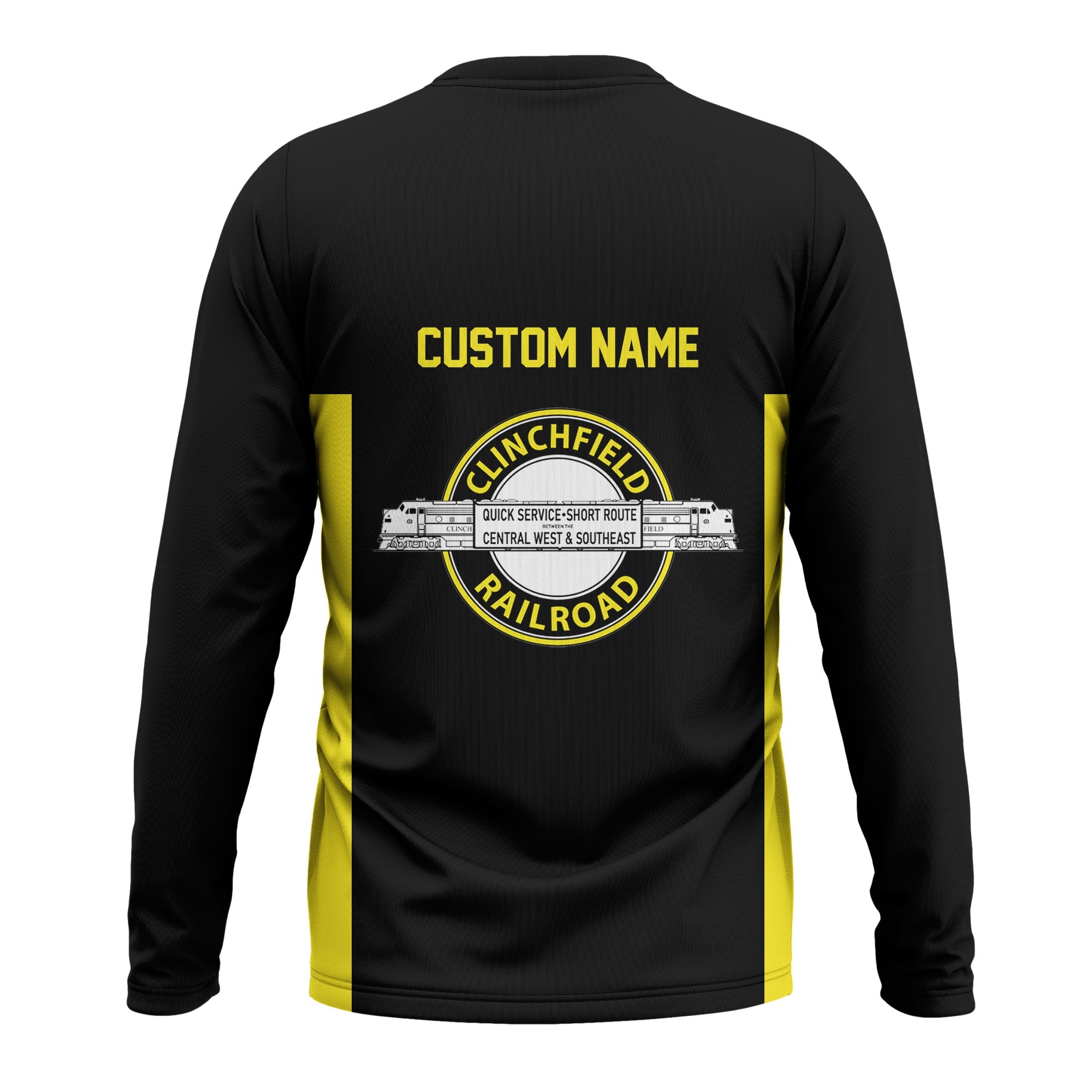 Railspirit Custom Name Clinchfield Railroad Long Sleeve Shirt Yes I Need All Those Train Printed Shirt