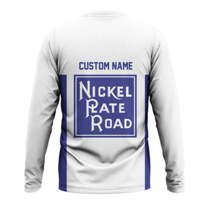 Railspirit Custom Name New York, Chicago and St. Louis Railroad Long Sleeve Shirt Yes I Need All Those Train Nickel Plate Road Printed Shirt