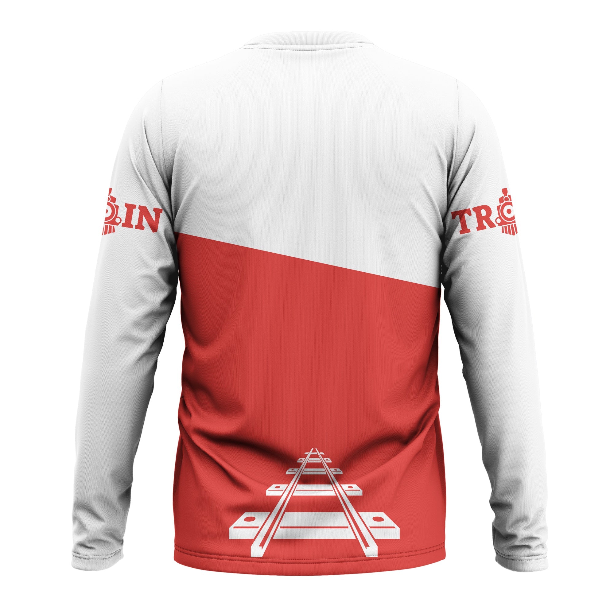 Railspirit Custom Name Chicago, Rock Island and Pacific Railroad Long Sleeve Shirt One Track Mind Rock Island Railroad Printed Shirt