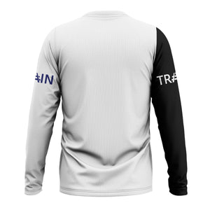 Railspirit Custom Name B&O Great States Railroad Long Sleeve Shirt Railroad Crossing Sign Printed Train Shirt