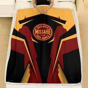 Railspirit Personalized Duluth, Missabe, & Iron Range Railroad Blanket Strong Line Train Blanket Gift Idea For Train Lover