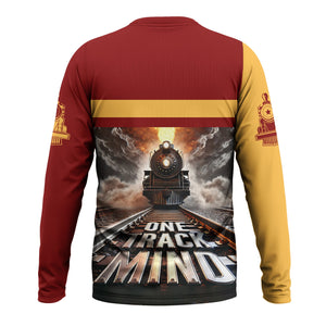 Railspirit Personalized Duluth, Missabe, & Iron Range Railroad Long Sleeve Shirt One Track Mind Train Printed Shirt