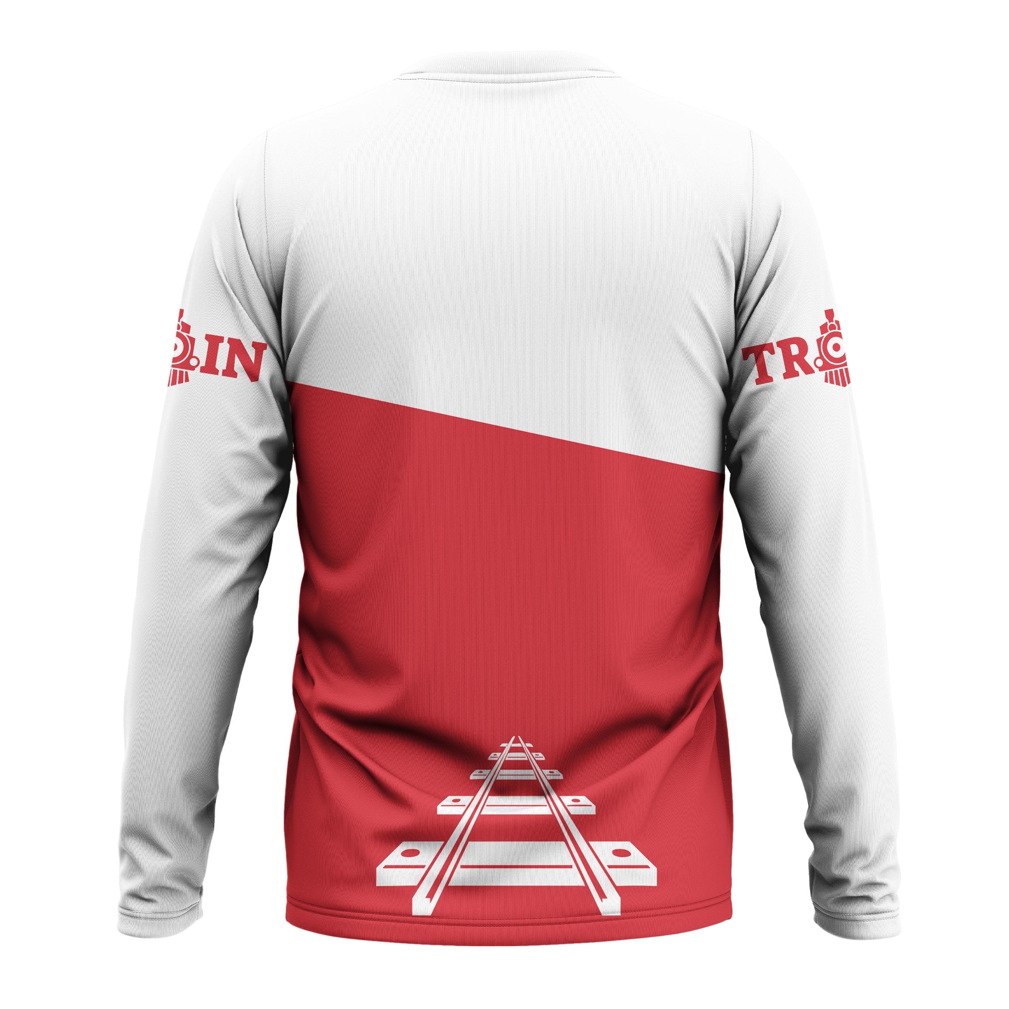 Railspirit Custom Name Pacific Electric Railroad Long Sleeve Shirt One Track Mind Printed Shirt