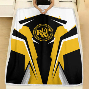 Railspirit Personalized Richmond, Fredericksburg And Potomac Railroad Blanket Strong Line Train Blanket Gift Idea For Train Lover