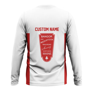 Railspirit Custom Name Bangor And Aroostook Railroad Long Sleeve Shirt Yes I Need All Those Train Printed Shirt