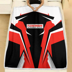 Railspirit Personalized Fleischmann And Western Railroad Blanket Strong Line Train Blanket Gift Idea For Train Lover