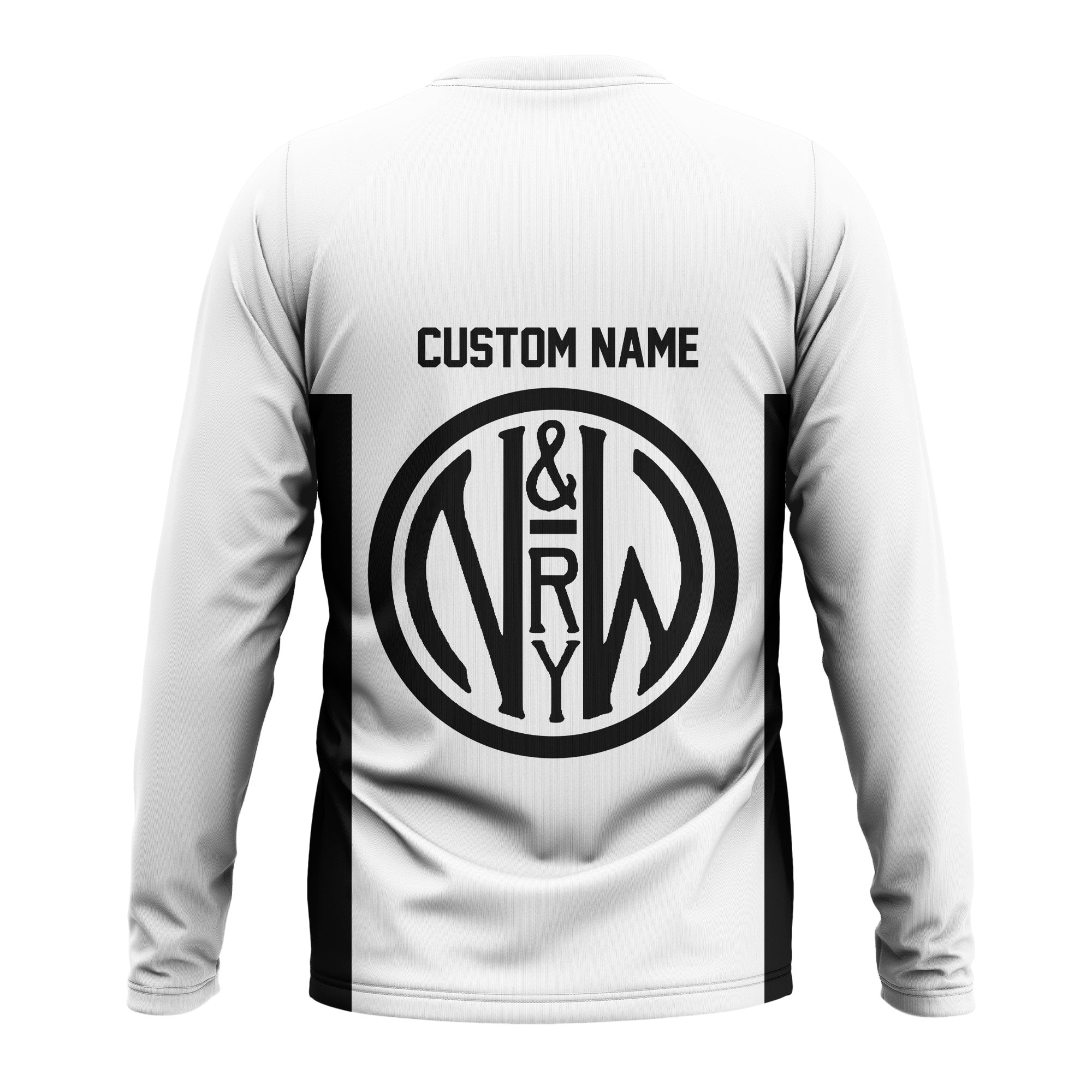 Railspirit Custom Name Norfolk and Western Railway Long Sleeve Shirt Yes I Need All Those Train N&W Printed Shirt