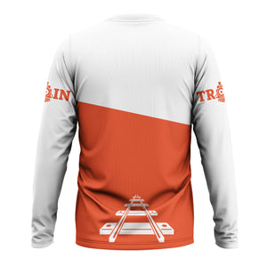 Railspirit Custom Name Texas and Pacific Railway Long Sleeve Shirt One Track Mind Printed Shirt