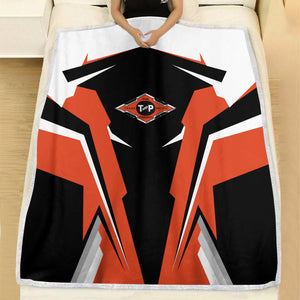 Railspirit Personalized Texas and Pacific Railway Blanket Strong Line Train Blanket Gift Idea For Train Lover