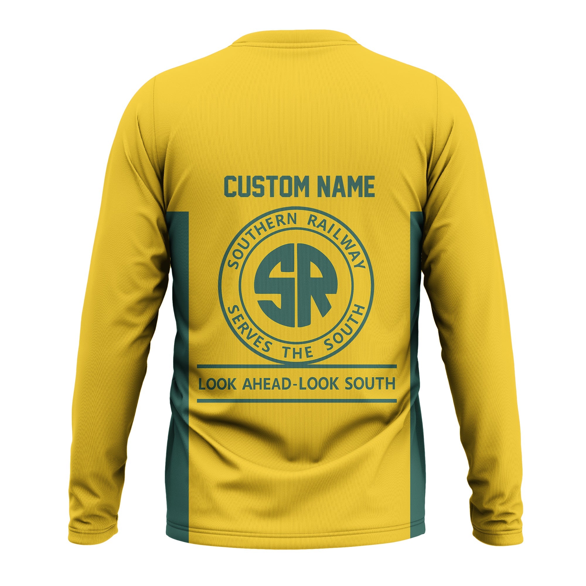 Railspirit Custom Name Southern Railway U.S Long Sleeve Shirt Yes I Need All Those Train SOU Printed Shirt