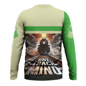 Railspirit Personalized Virginia & Truckee Railroad Long Sleeve Shirt One Track Mind Train Printed Shirt