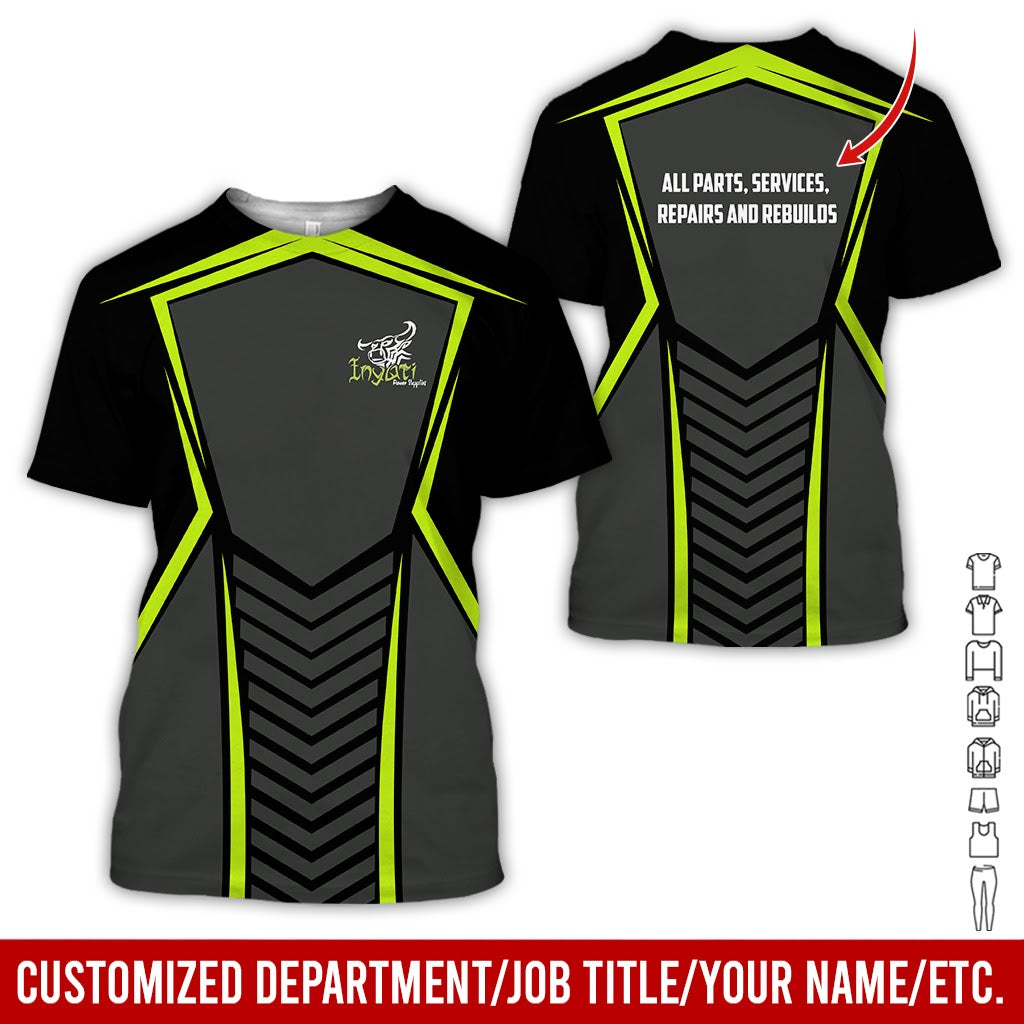 Customized Name Proud Trucker Shirt, Personalized Workwear Gift