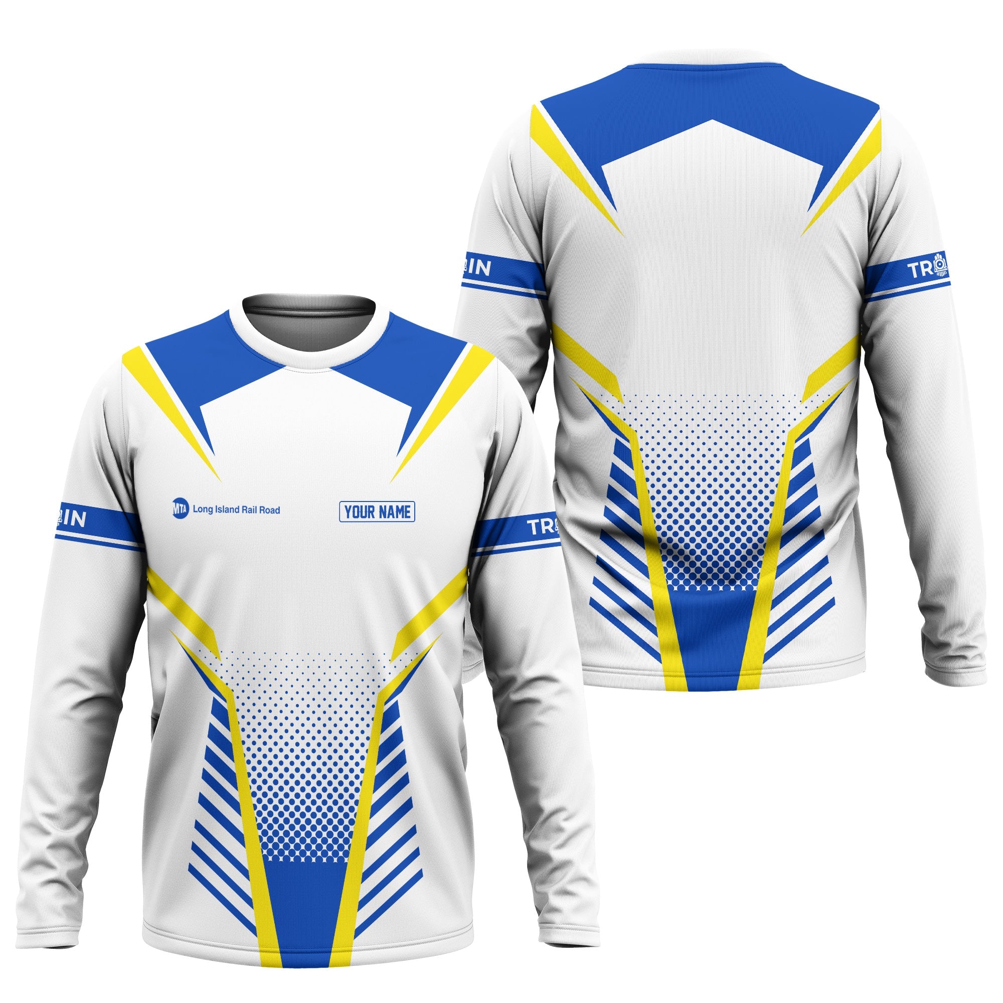 Railspirit Personalized Long Island Railroad Long Sleeve Shirt Unisex Train Shirt All Over Print