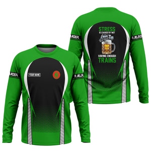 Railspirit Personalized Elgin Joliet And Eastern Railroad Long Sleeve Shirt Train Long Sleeve Shirt Gift Idea For Train Lover