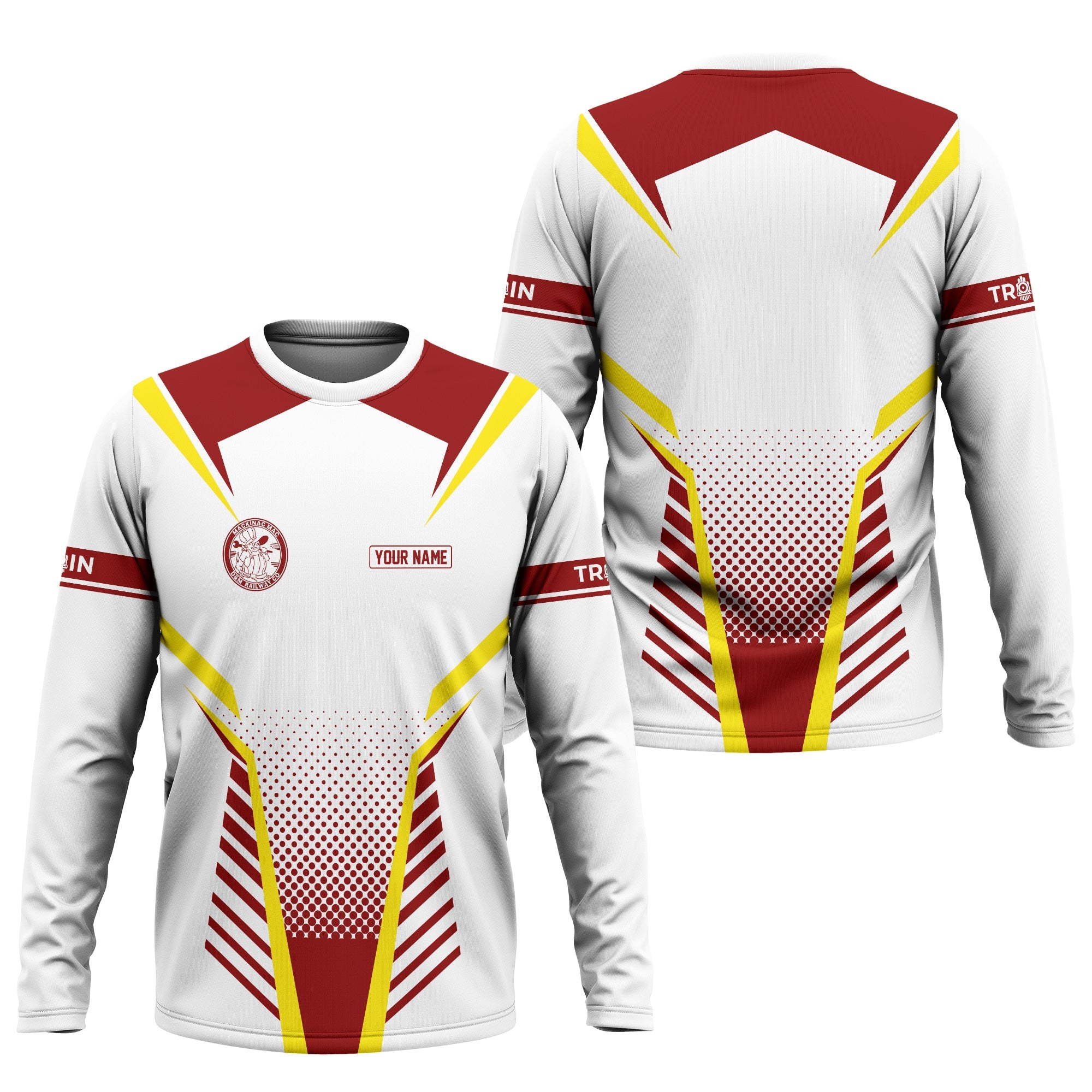 Railspirit Personalized Detroit & Mackinac Railroad Long Sleeve Shirt Unisex Train Shirt All Over Print