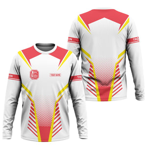 Railspirit Personalized Kansas City Southern Long Sleeve Shirt Unisex Train Shirt All Over Print