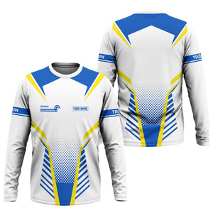 Railspirit Personalized Conrail Railroad Long Sleeve Shirt Unisex Train Shirt All Over Print