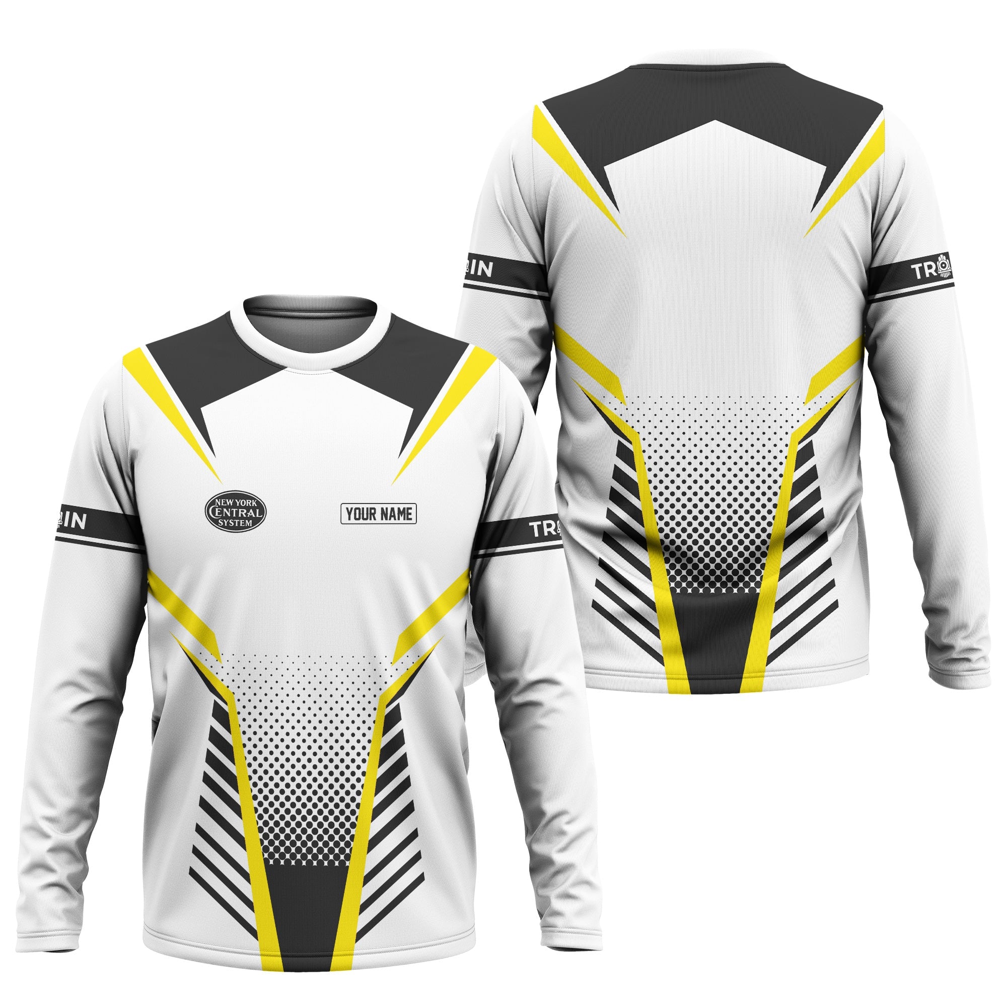 Railspirit Personalized New York Central Railroad Long Sleeve Shirt Unisex Train Shirt All Over Print