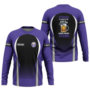 Railspirit Personalized Southern Pacific Railroad Long Sleeve Shirt Train Long Sleeve Shirt Gift Idea For Train Lover