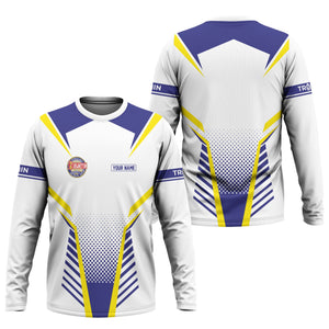 Railspirit Personalized Chicago, Burlington and Quincy Railroad Long Sleeve Shirt Unisex Train Shirt All Over Print