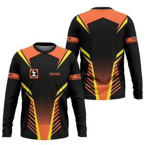 Railspirit Personalized Illinois Central Railroad Long Sleeve Shirt Unisex Train Shirt All Over Print