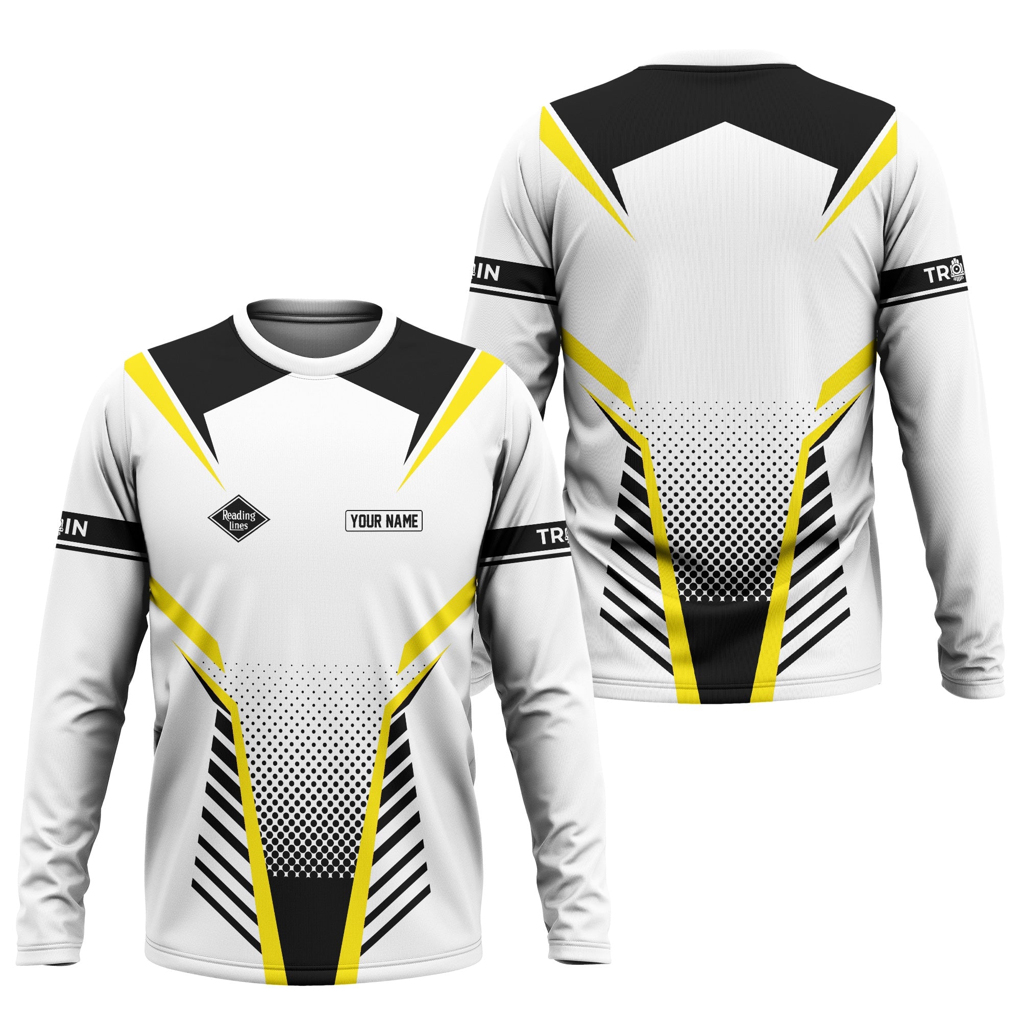 Railspirit Personalized Reading Railroad Long Sleeve Shirt Unisex Train Shirt All Over Print