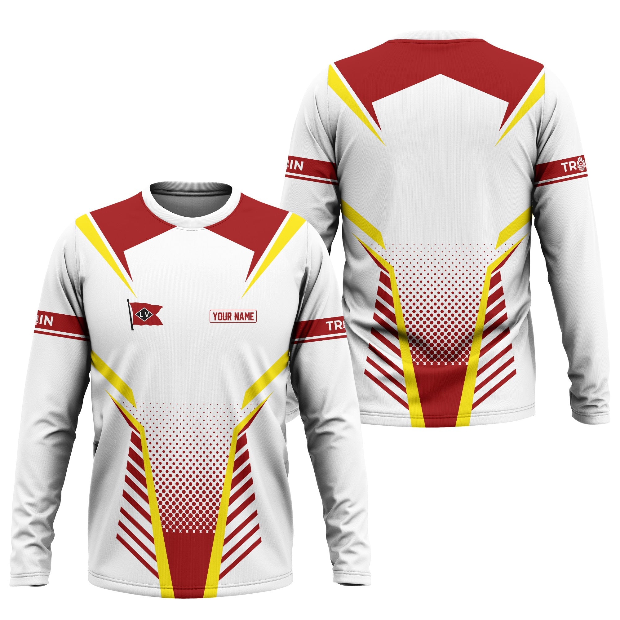 Railspirit Personalized Lehigh Valley Railroad Long Sleeve Shirt Unisex Train Shirt All Over Print